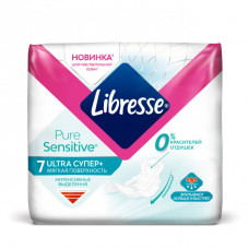 Прокладки Libresse Pure Sensitive супер 7шт
