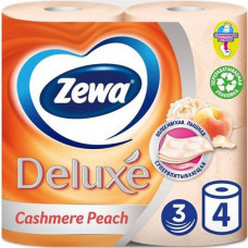 Туалетная бумага Zewa Delux 3-хслойная с ароматом персика 4шт