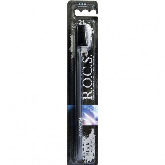 Зубная щётка ROCS Black Edition Classic средняя