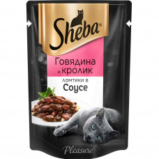 Корм для кошек Sheba Pleasure Говядина и кролик 85г
