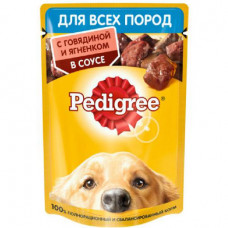 Корм для собак Pedigree говядина/ягненок 85г