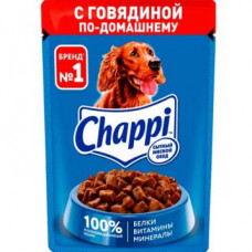 Корм д/собак Чаппи говядина по-домашнему 85г